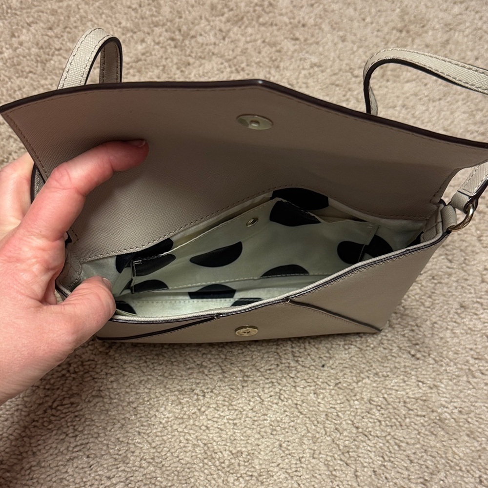 Kate Spade Light Gray Envelope Clutch - Picture 3 of 3